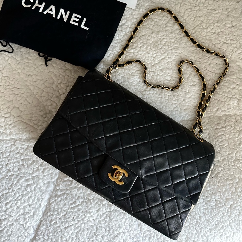 SOLD!!!  Chanel Classic Lambskin Quilted Single Flap